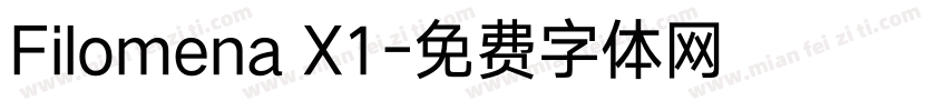 Filomena X1字体转换